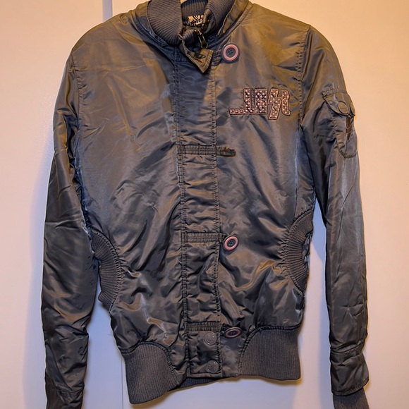 Size medium grey bomber jacket - Picture 1 of 3